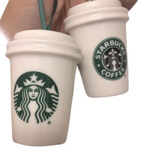 Starbucks 2016 White Green Logo Siren Ornament-2